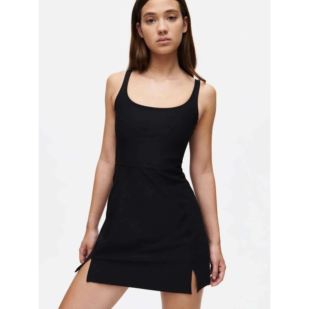 Outdoor Voices Womens Black Warmup Dress LARGE Activewear Sporty Athleisure